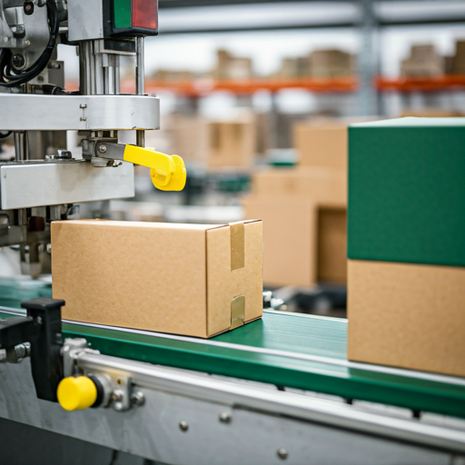 Packing line in modern warehouse